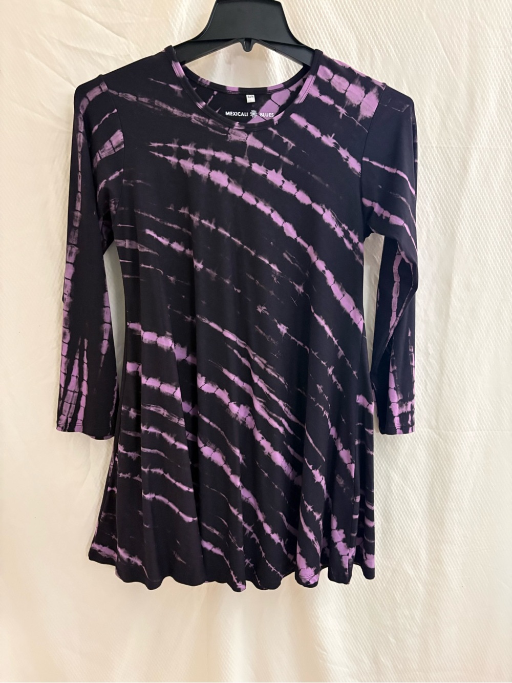 Mexicali Blues Long Sleeve Althea Tie Dye Dress S/M NWOT’s